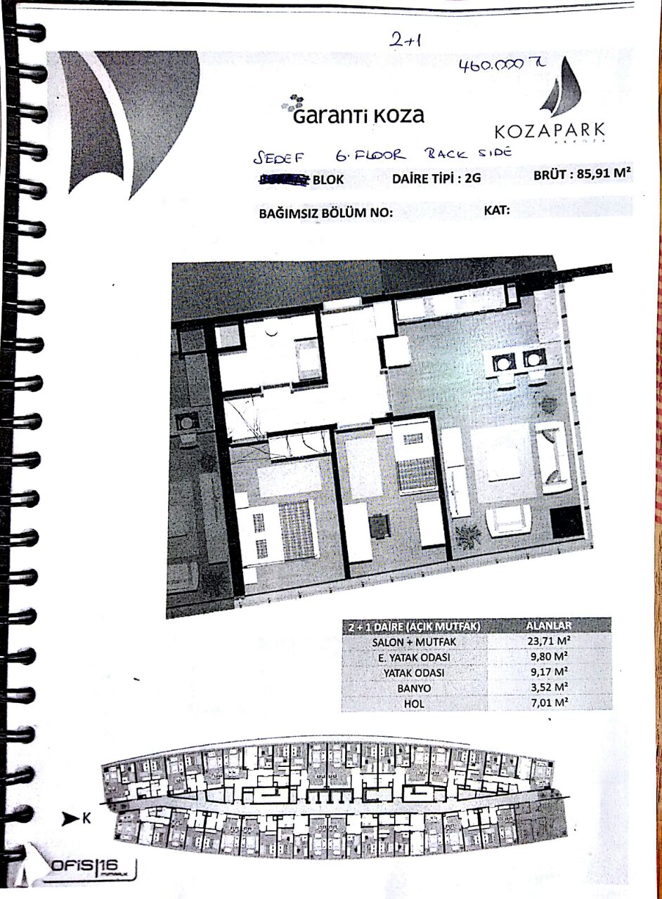 Bachesehir Apartments-  Ready To Move In - 2 bedroom floor plan