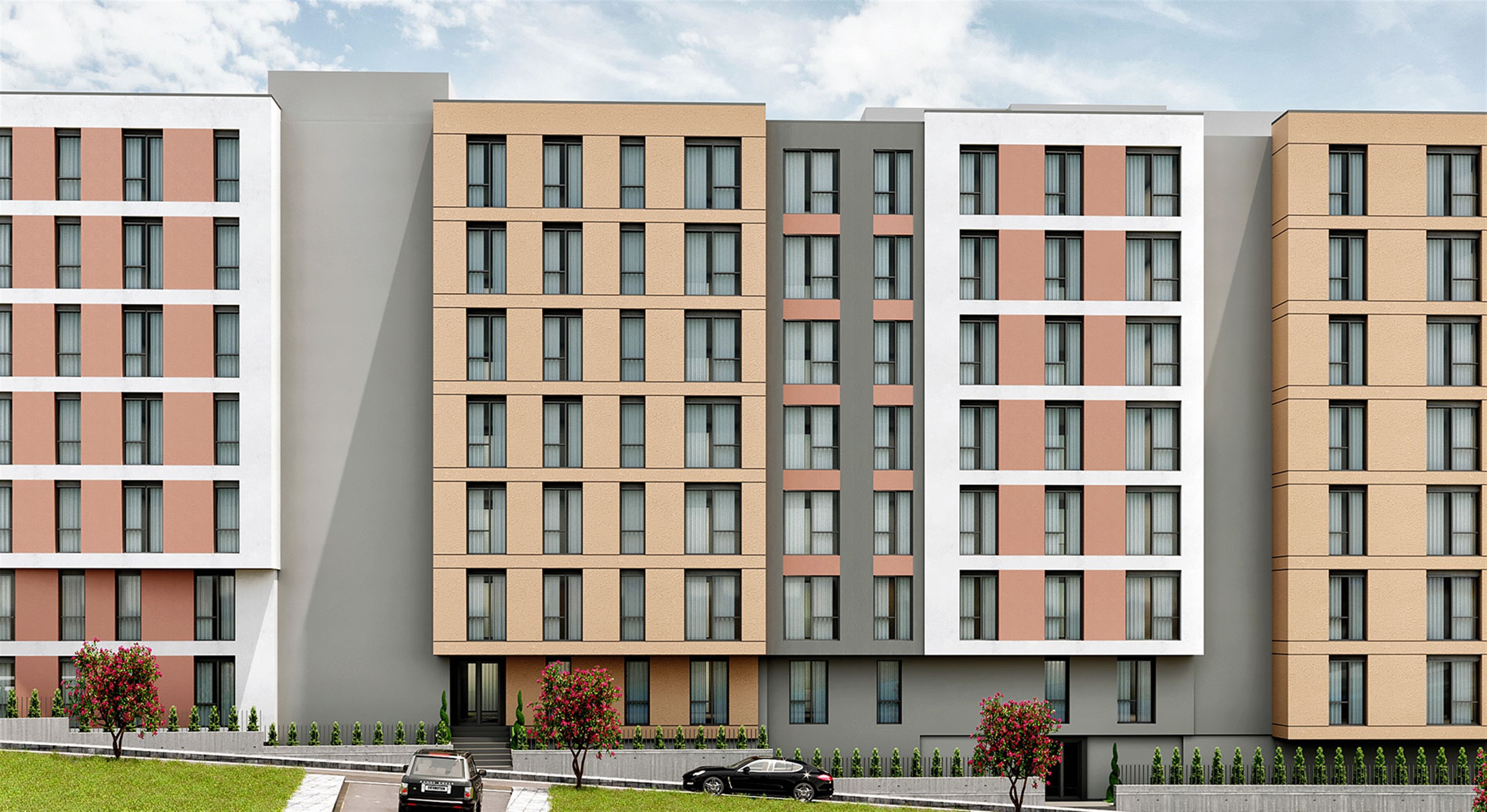 Istanbul City Centre Apartments For Sale In Eyup - Simplistic architecture