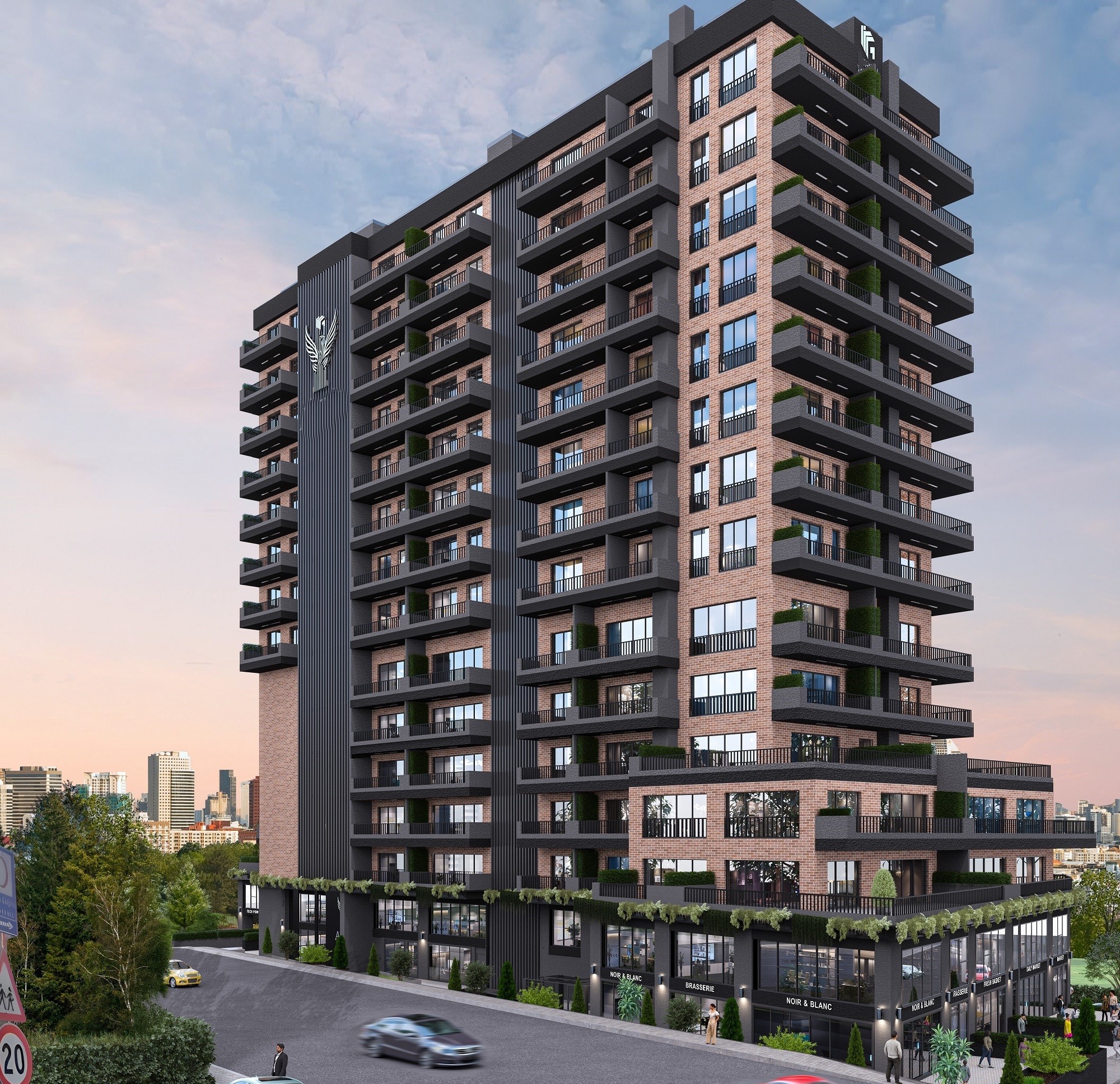 Off-Plan Asian Istanbul Property For Sale - A single tower of residential apartments