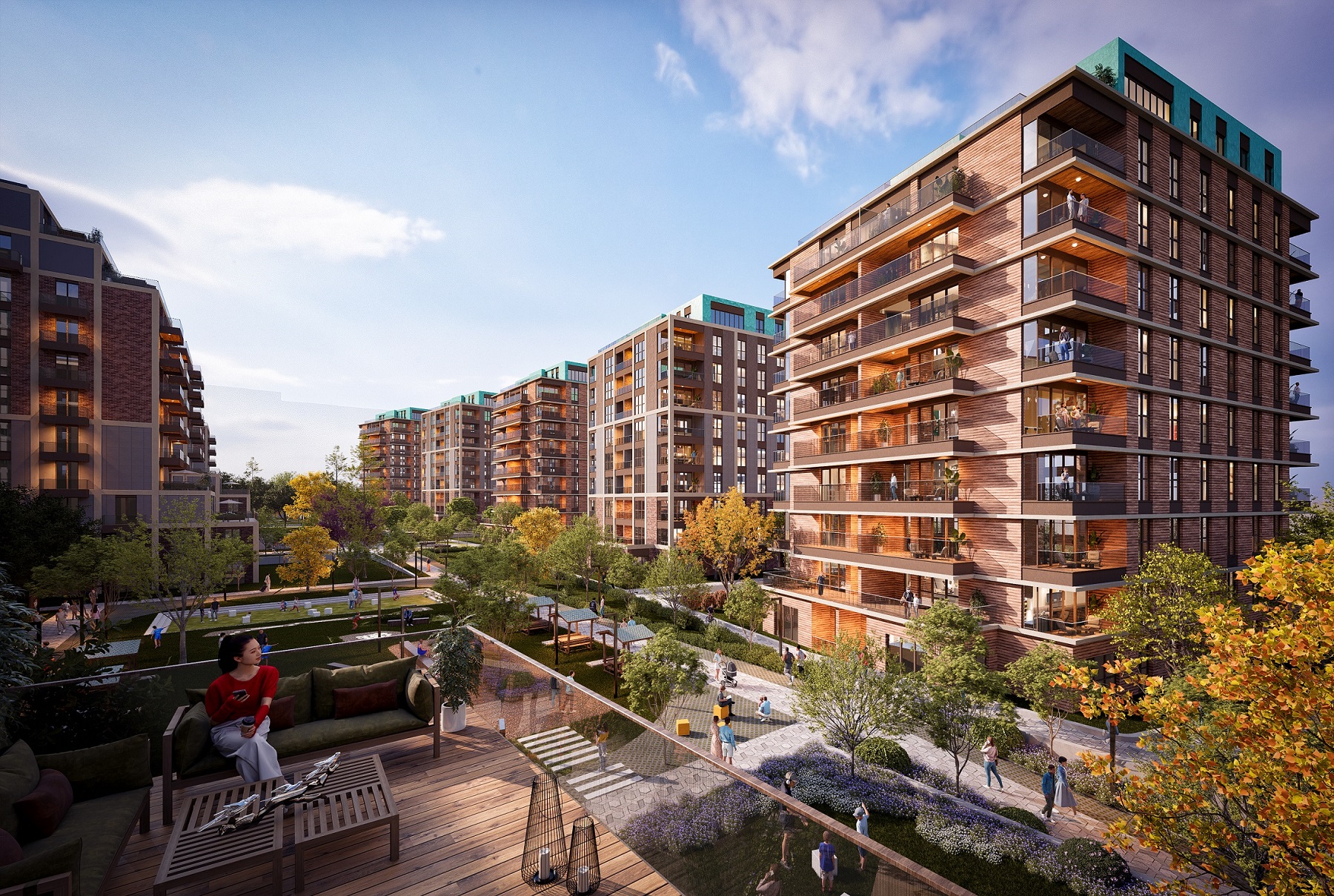 Off-Plan European Istanbul Apartments In Basaksehir For Sale - A nature inspired complex