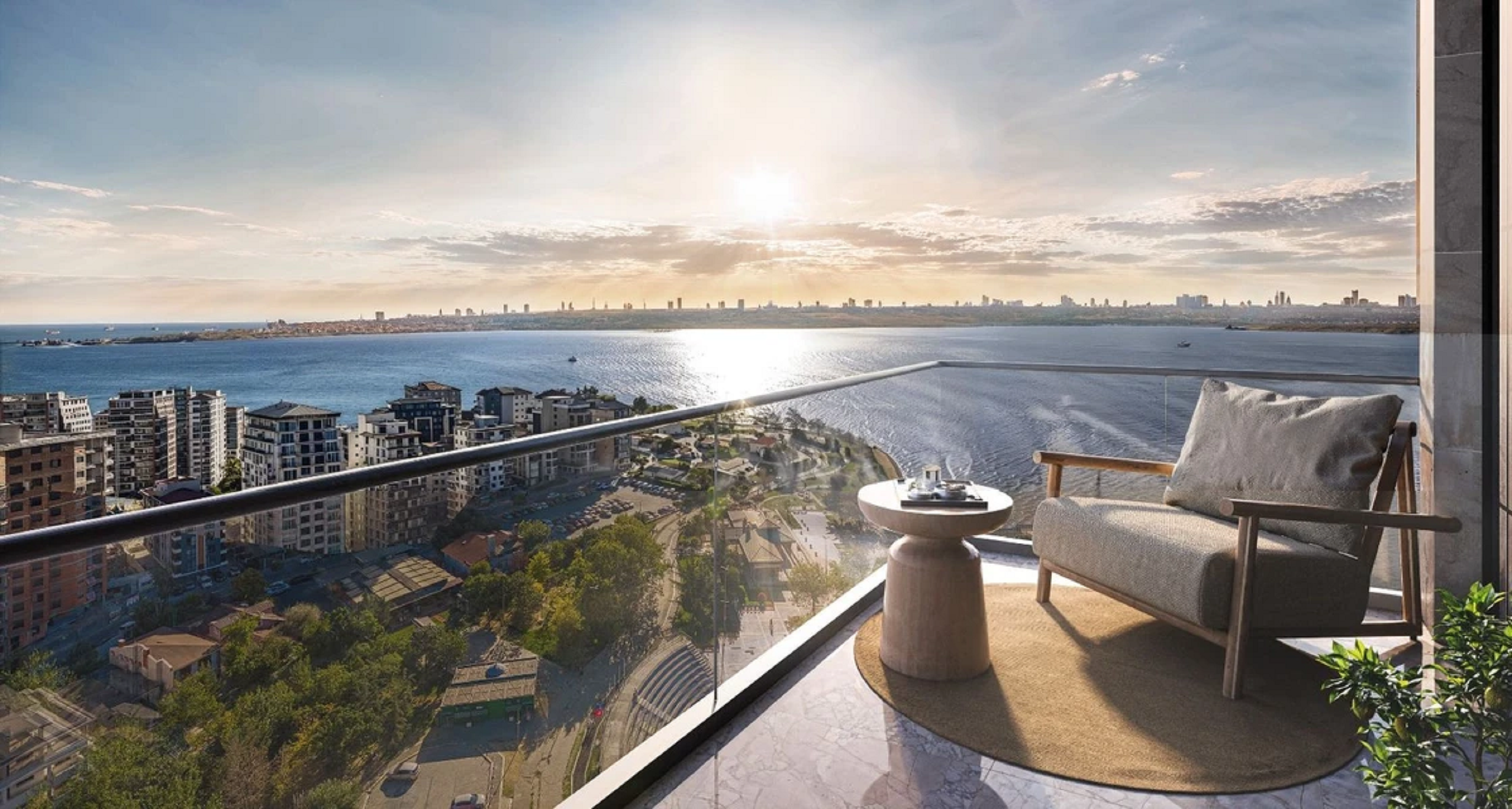 Lakeside Apartments For Sale In Istanbul - Glorious lake and sea vistas