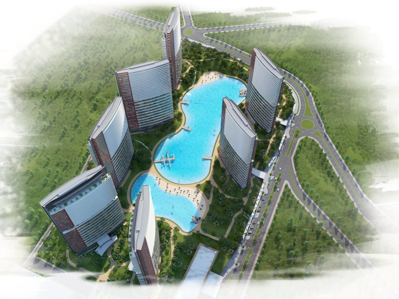 THREE BED LUXURY BAHCESEHIR APARTMENT - Site plan