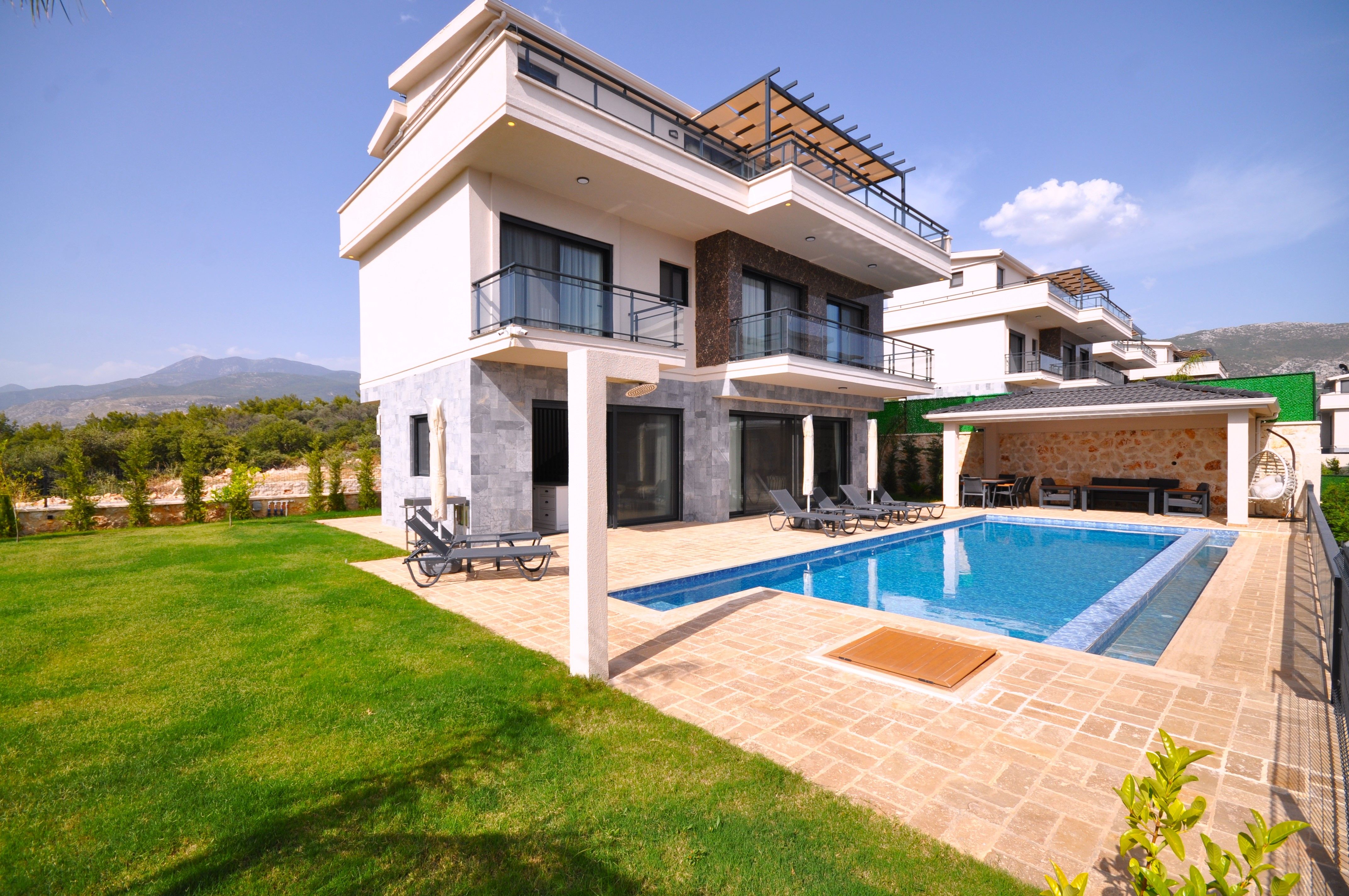 Newly-Built Property Investment In Kalkan -  Sea View Villas In Kalkan With Large Private Plots & Pools