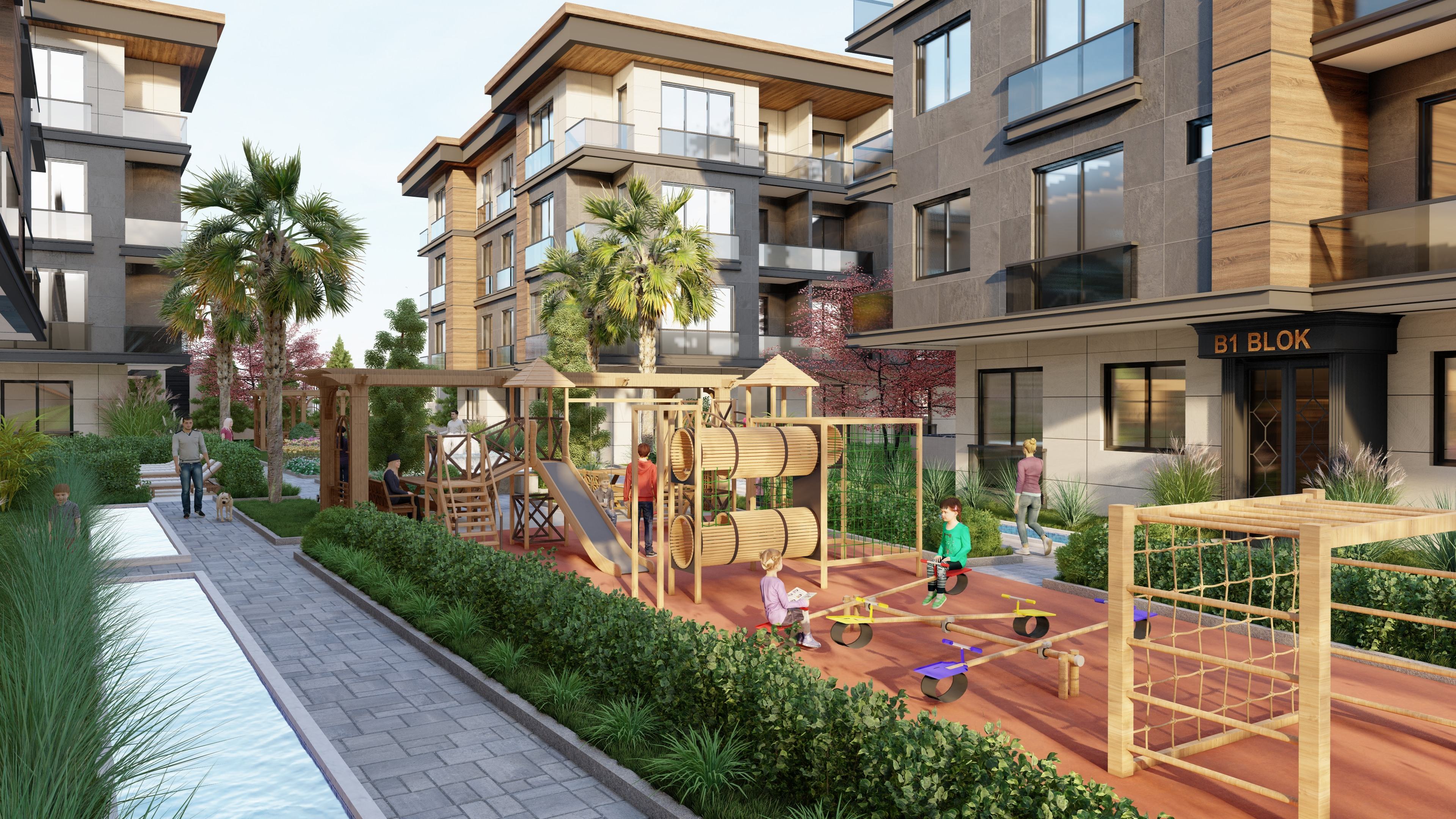 Prestigious Istanbul Property For Sale in Beylikduzu - Fantastic children's playground