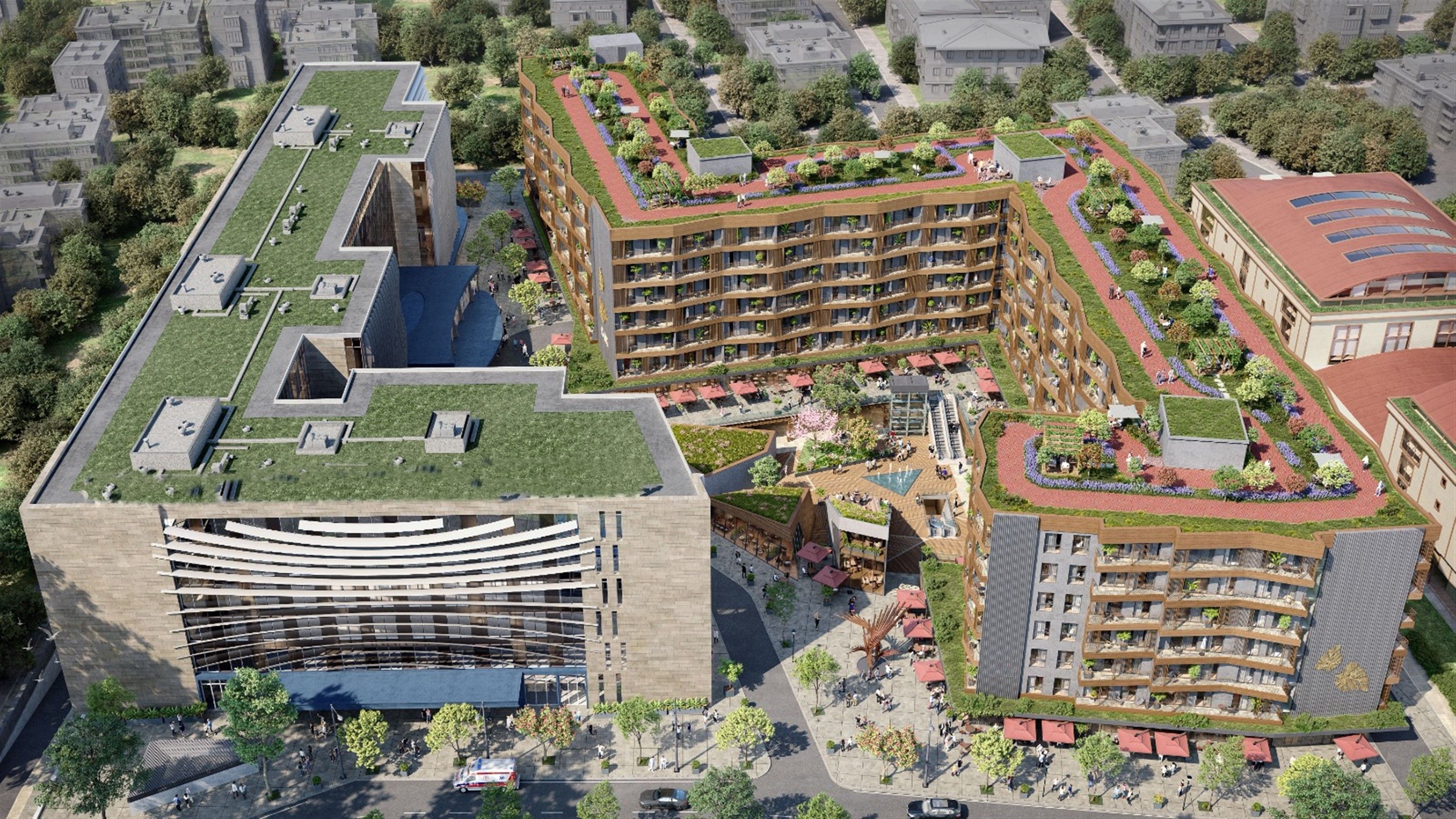 Luxury Residence Apartments In Istanbul For Sale - Main view of the complex in Kucukcekmece