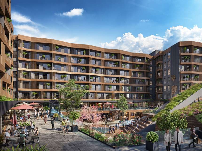 Luxury Residence Apartments In Istanbul For Sale - Restaurants on complex