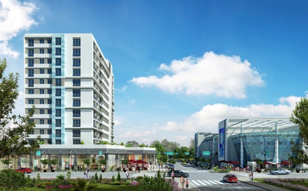 	 Near Completion Apartments For Sale in Istanbul - Basaksehir - Complex view