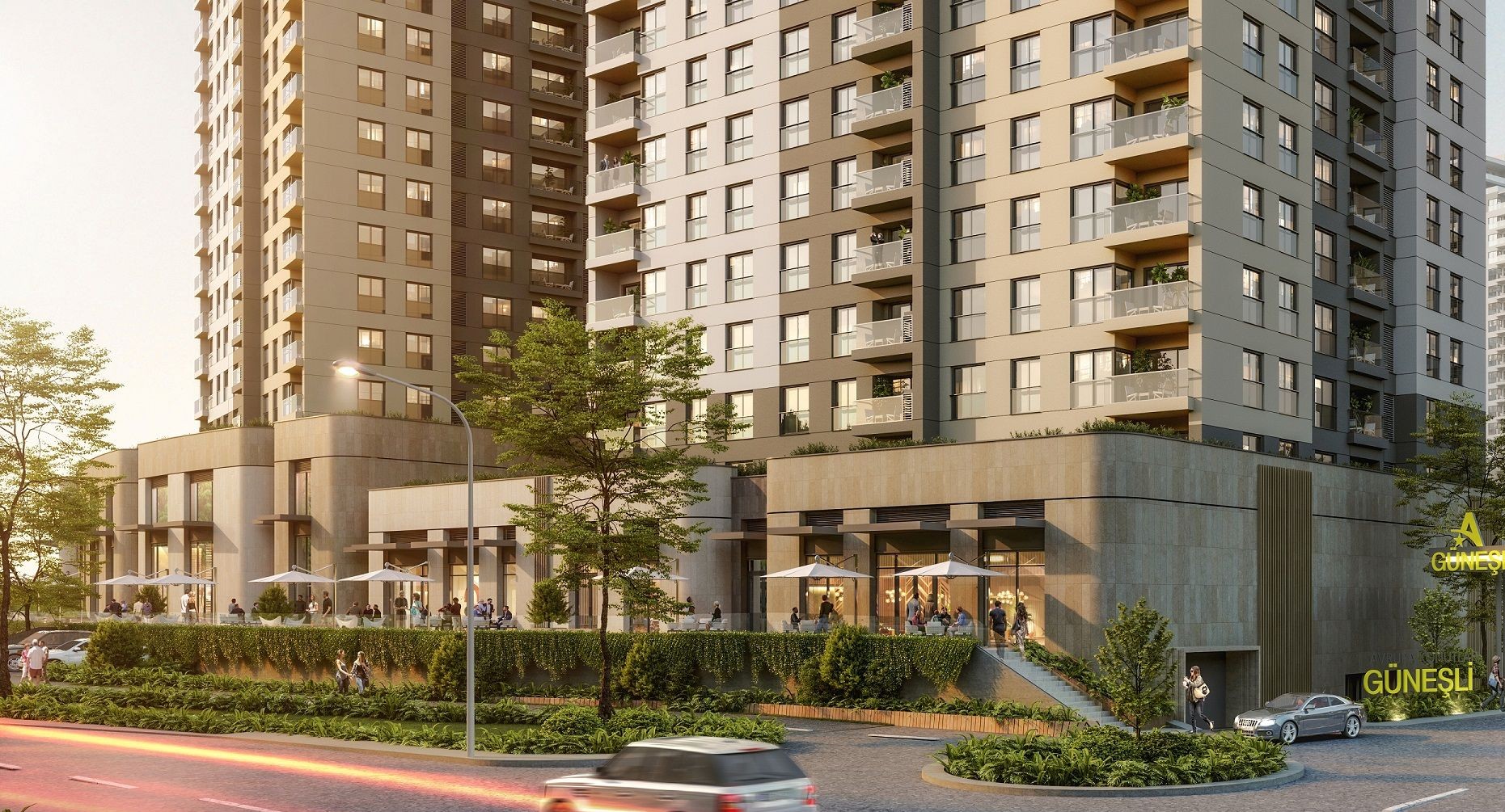 Prestigious Property For Sale in Gunesli, Bagcilar - Ground floor restaurants and cafes