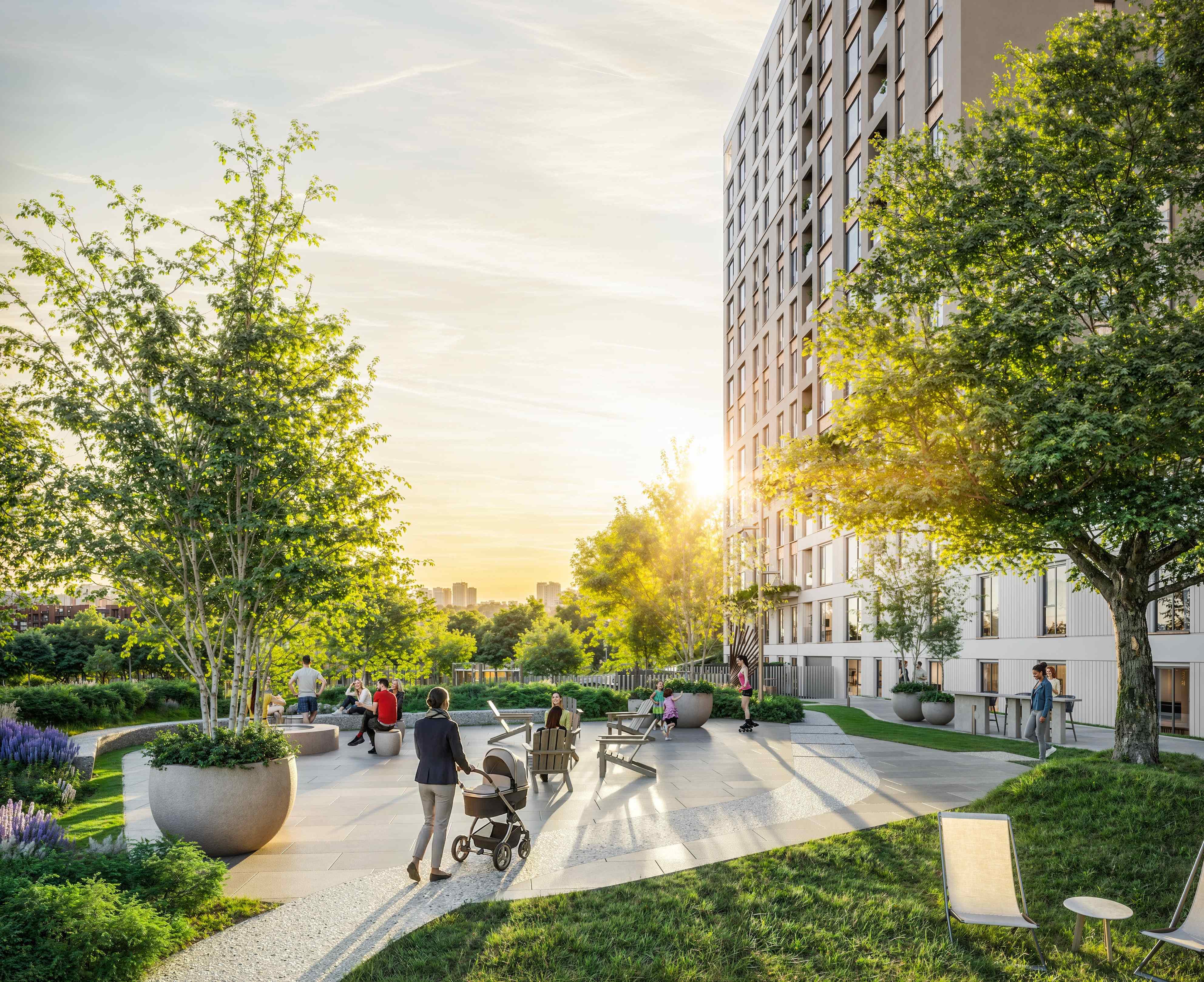 Off-Plan Istanbul Apartments For Sale - Communal exterior areas