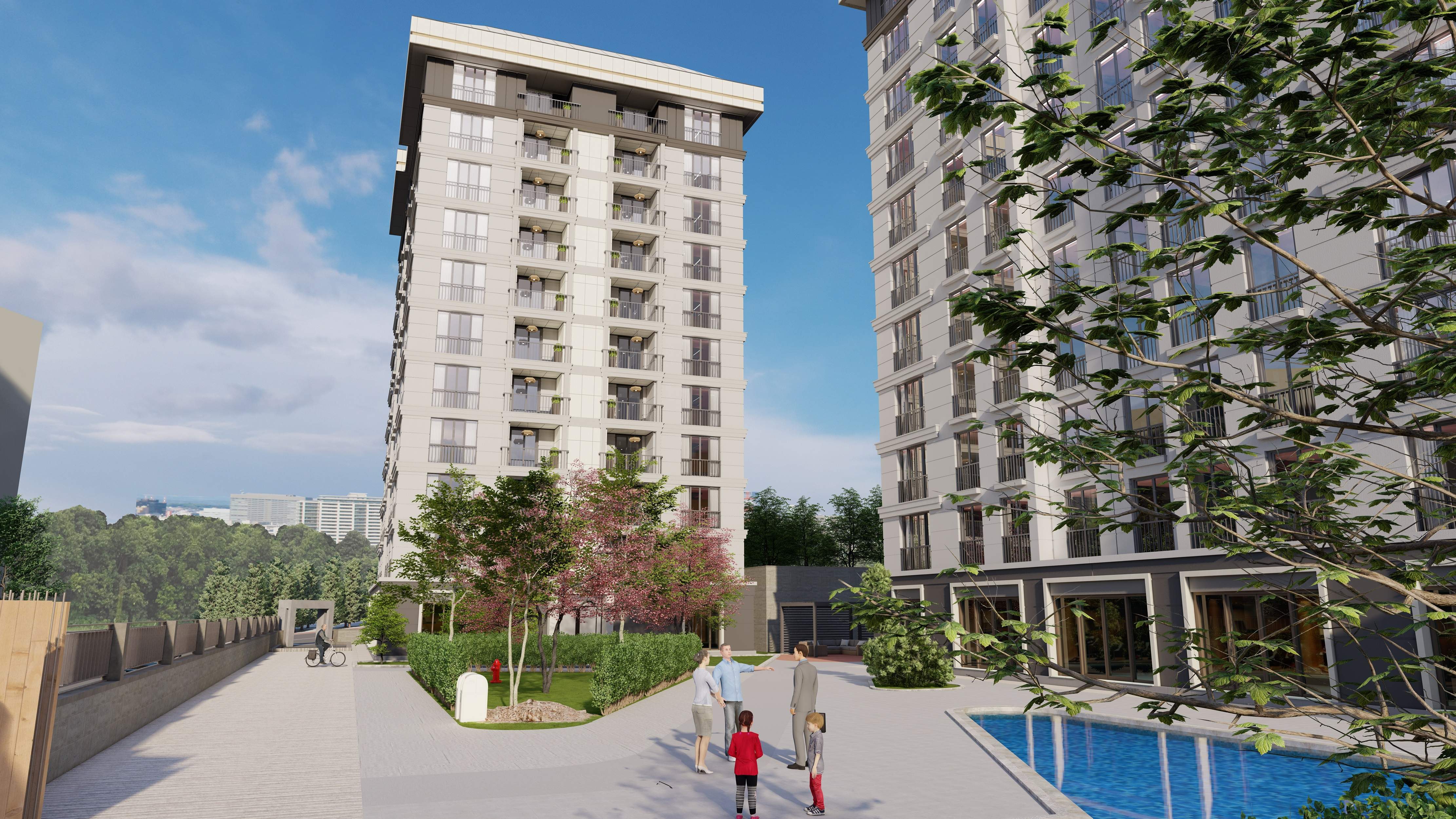Notable Off-Plan Istanbul Apartments For Sale - On-site communal pool