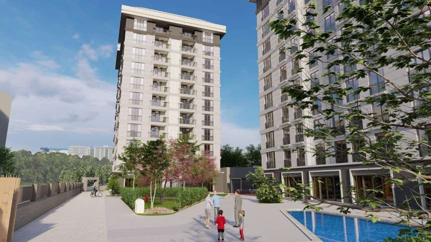 Notable Off-Plan Istanbul Apartments For Sale - On-site communal pool