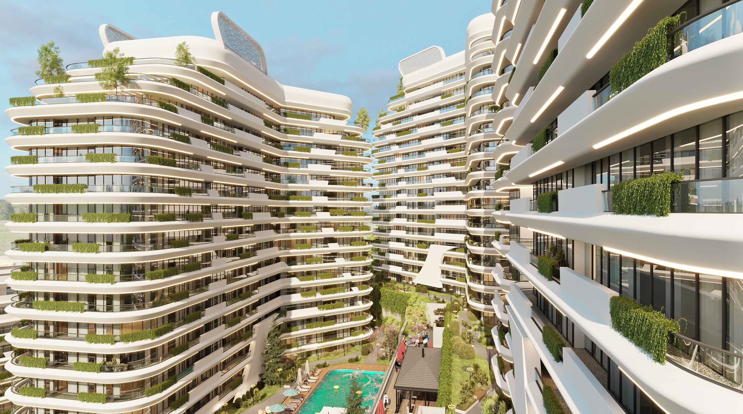 Investment Properties For Sale On Istanbul Asian Side - A beautiful complex of residential homes