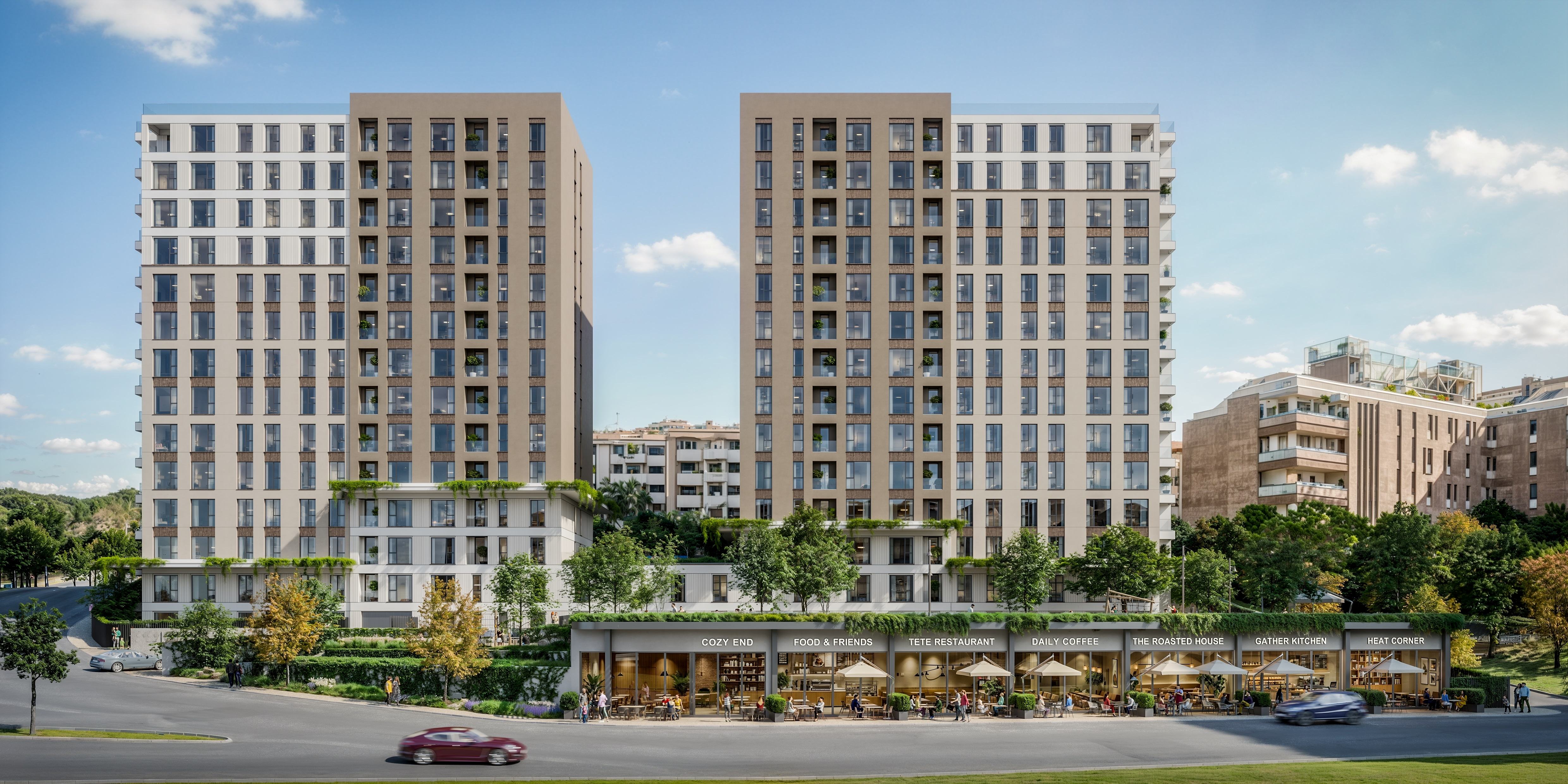 Istanbul European Apartments For Sale In Gaziosmanpasa - Main view of the complex