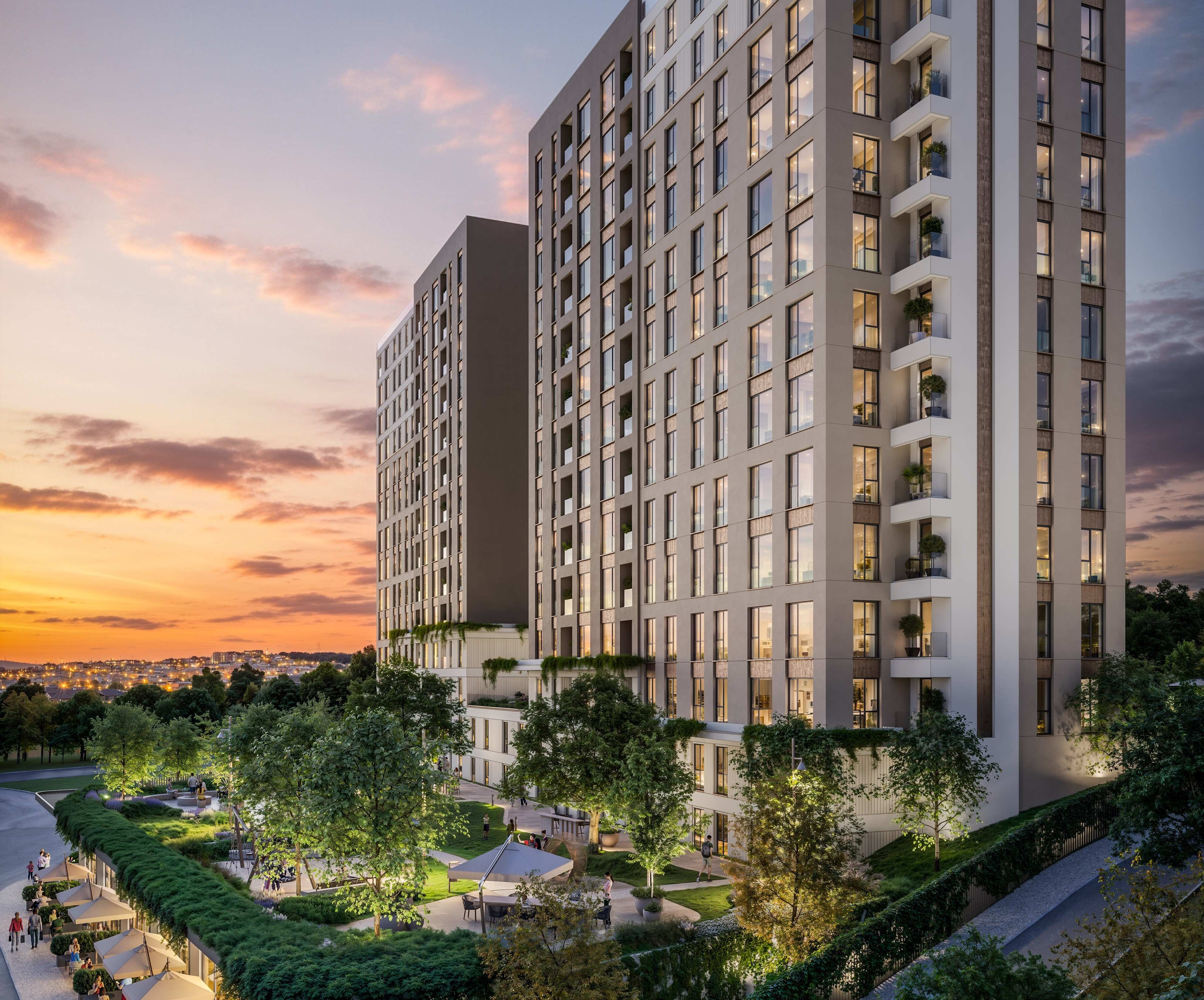 Istanbul European Apartments For Sale In Gaziosmanpasa - Stunning complex with pretty gardens