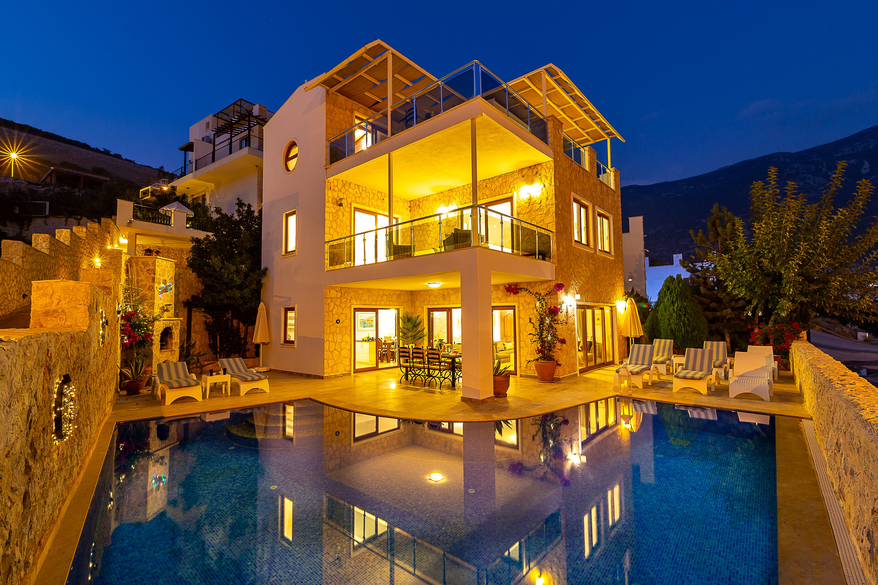 Stone Built Kalkan Villa For Sale – Ortaalan Kalkan Property With Great Sea Views