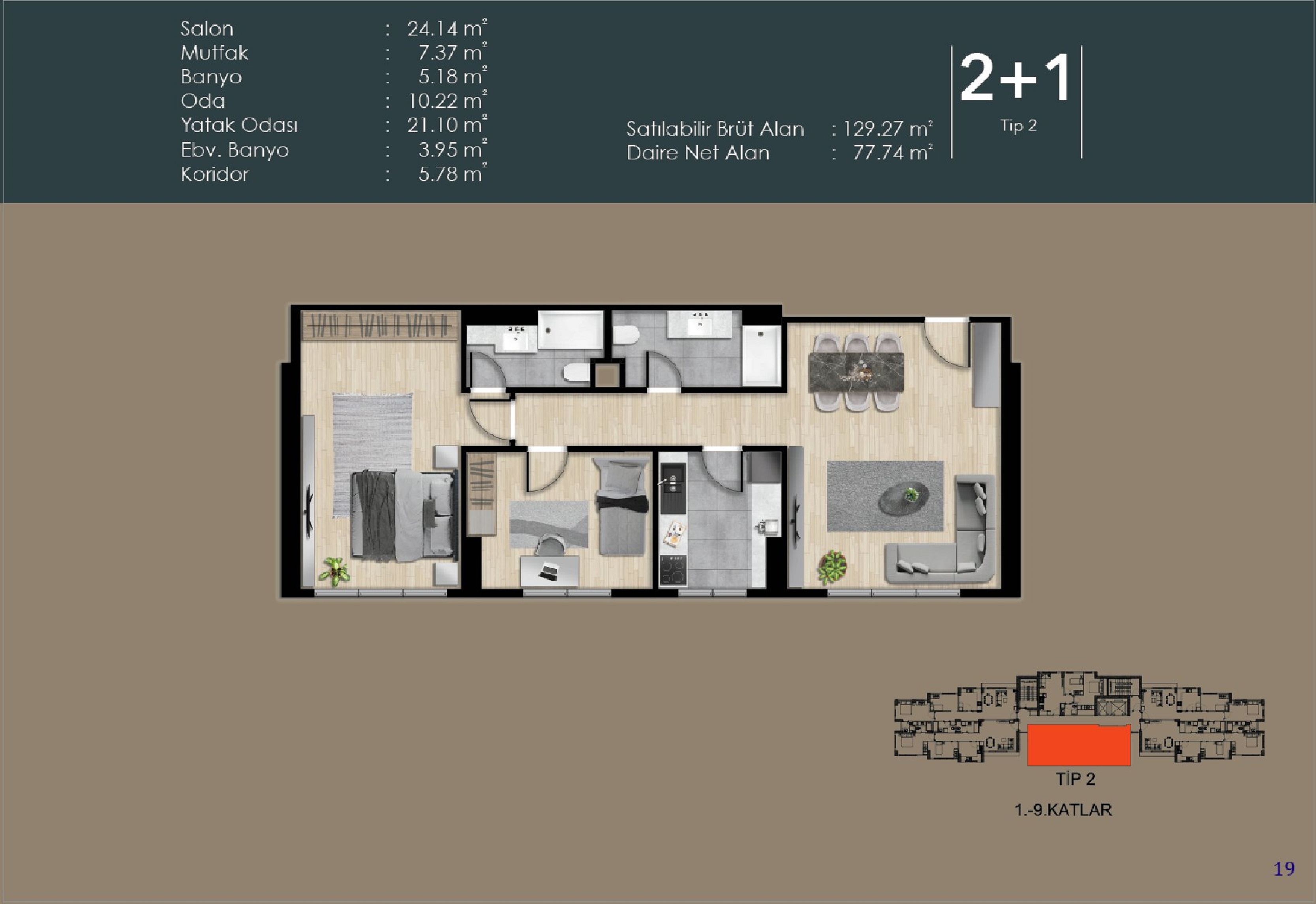 Urban Istanbul Properties For Sale - Two bedroom with two bathrooms