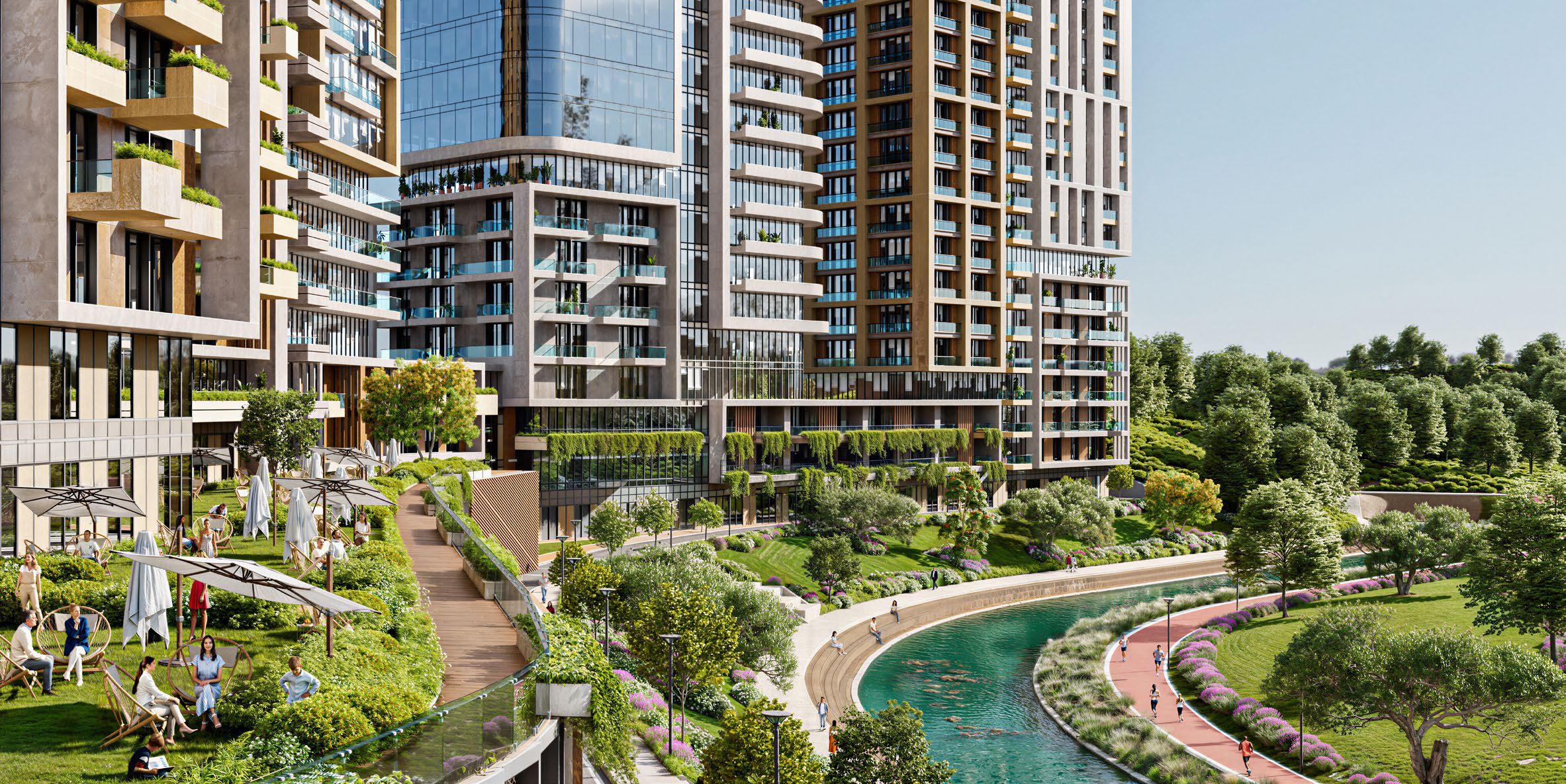 Exceptional City Centre Istanbul Property For Sale - Landscaped social exterior areas