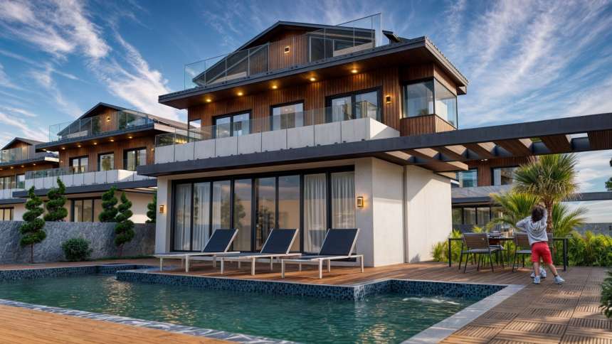 Appealing Fethiye Villa For Sale - Modern villa with private pool