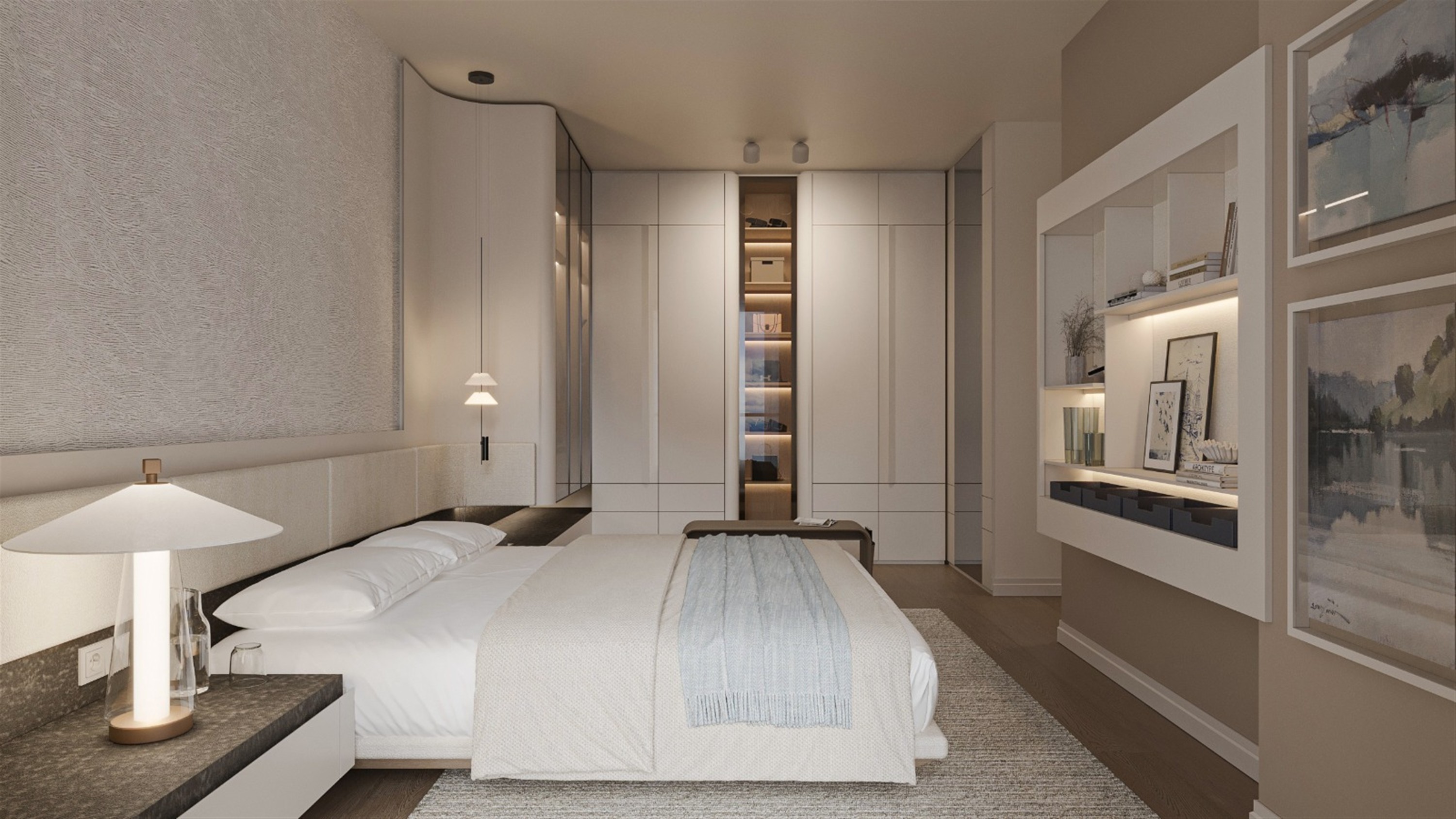 Seafront Istanbul Apartments For Sale in Kartal - Large double bedroom