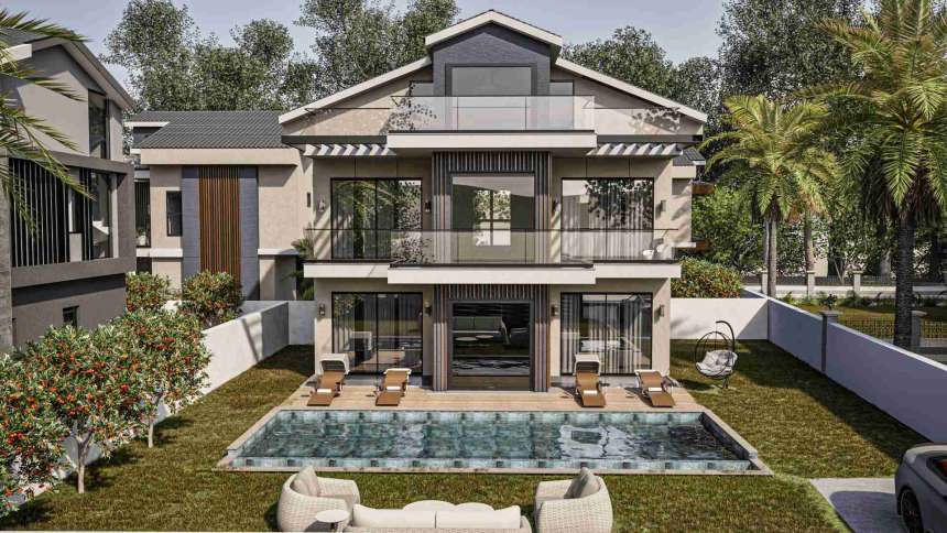 Lavish Newly Built Fethiye Villa For Sale - Beautiful villa with a private pool