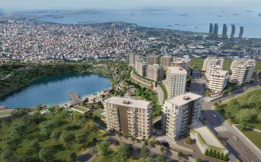 Prestigious Istanbul Apartments For Sale in Kartal - A magnificent complex of residential homes