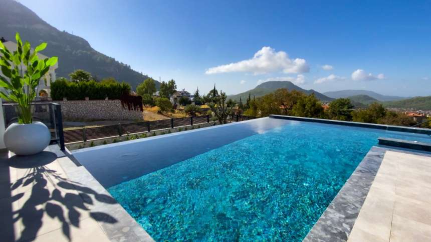 Impressive Fethiye Villa For Sale With Sea Views – Infinity swimming pool