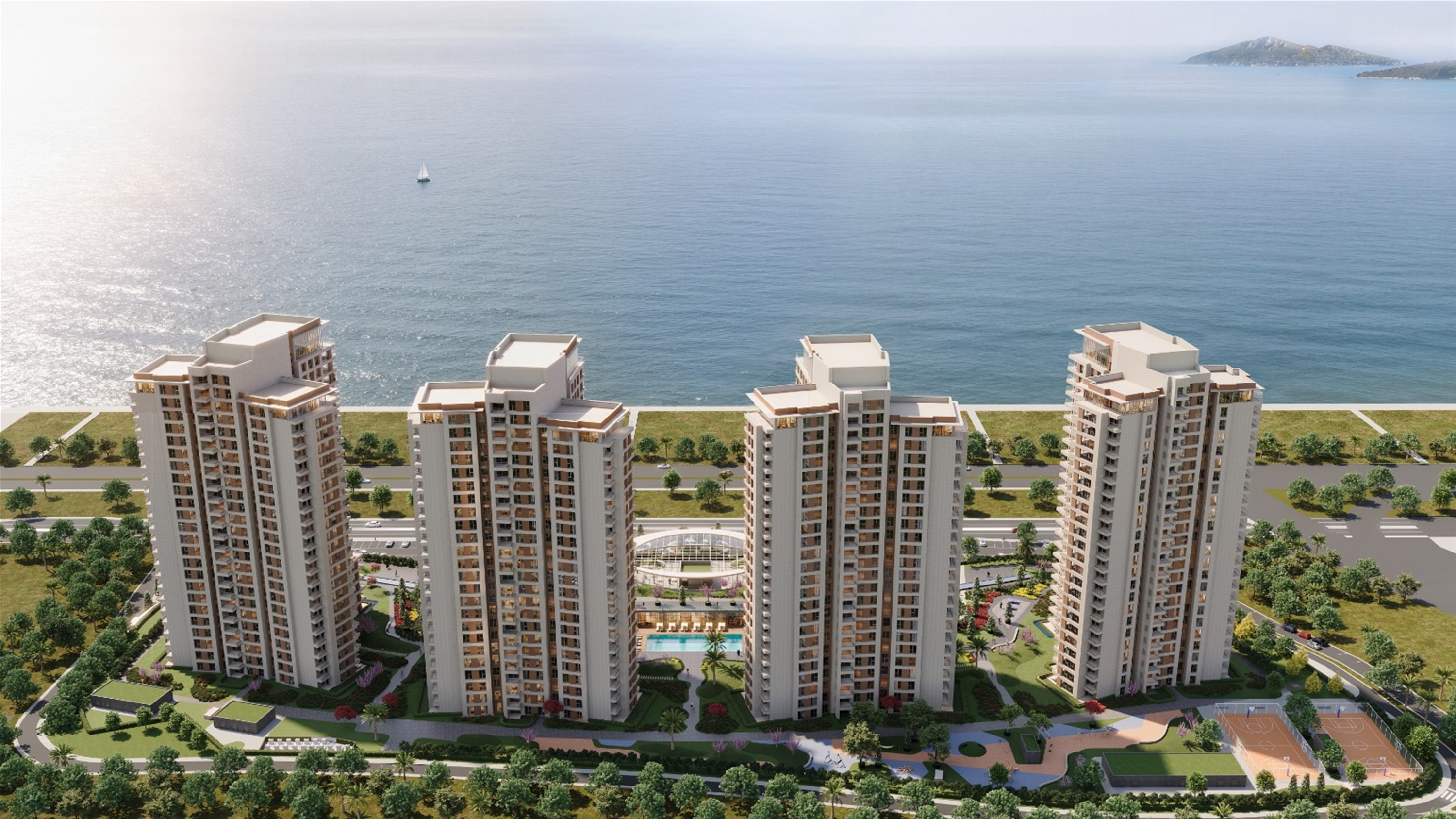 Istanbul Seafront Apartments In Kartal For Sale - Seafront location