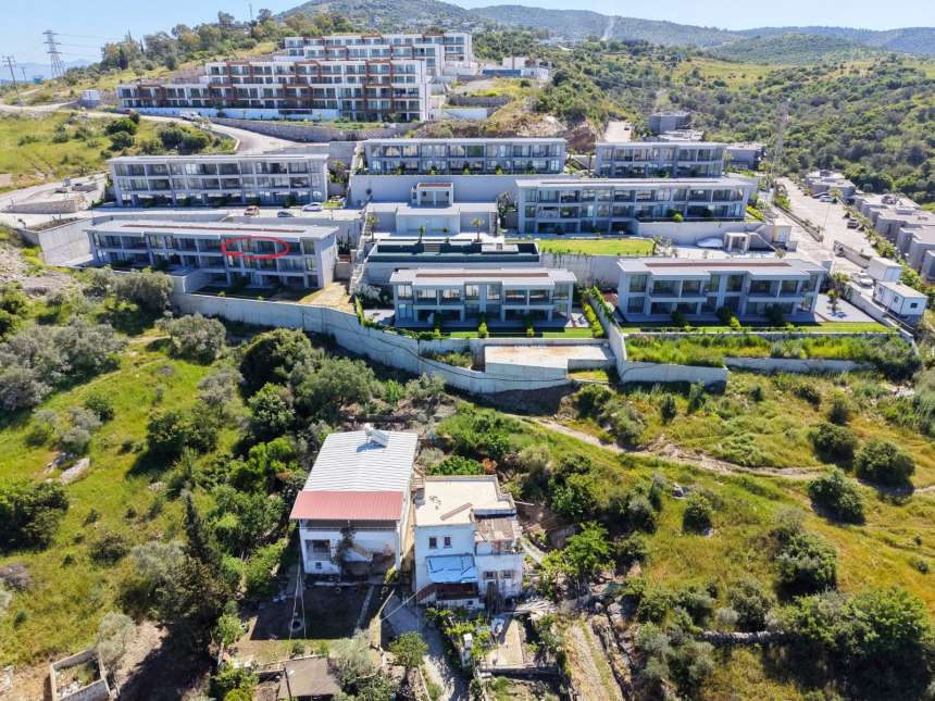A Brand New Sunset View Apartment For Sale In Milas, Dorttepe - A new complex set within nature