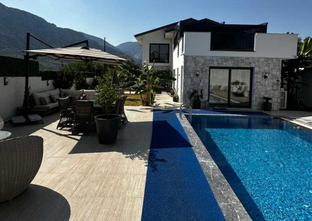 Detached Stone Villa Near Seydikemer For Sale - A luxurious villa with large private exterior