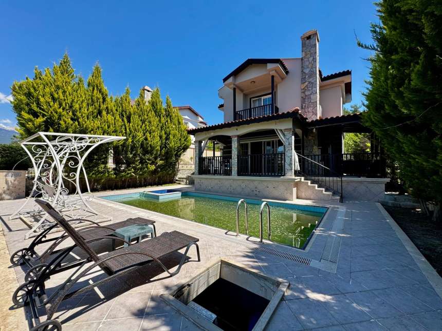 Rural Detached Villa For Sale Near Seydikemer - Large sunny terraces
