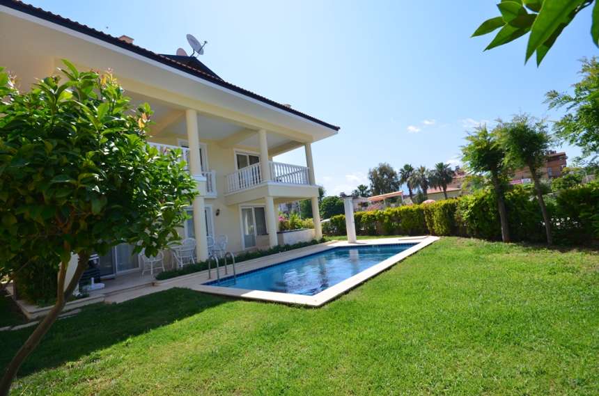 Spacious Seafront Calis Beach Villa - Well-tended gardens