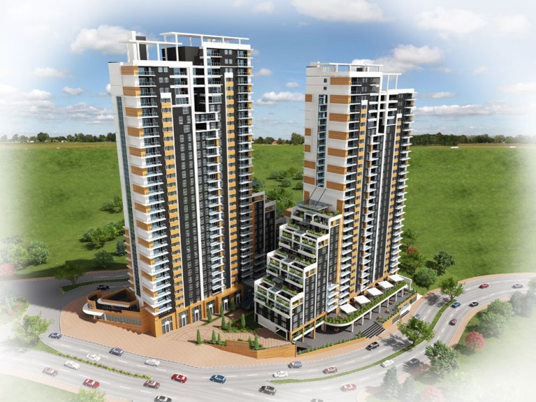 Deluxe Istanbul Apartments in Bahcesehir - residential towers