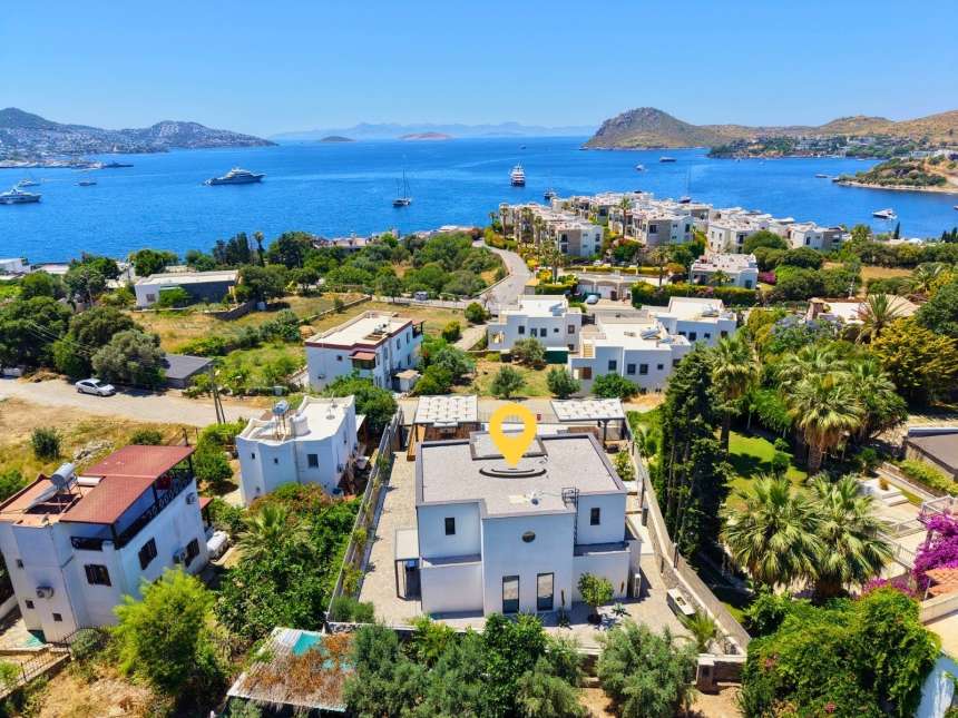 Brand New Sea View Villa For Sale In Yalikavak, Bodrum - Location of the villa