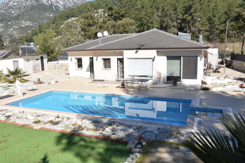 Luxury Bespoke Bungalow For Sale In Uzumlu - Vast amounts of private outdoor space