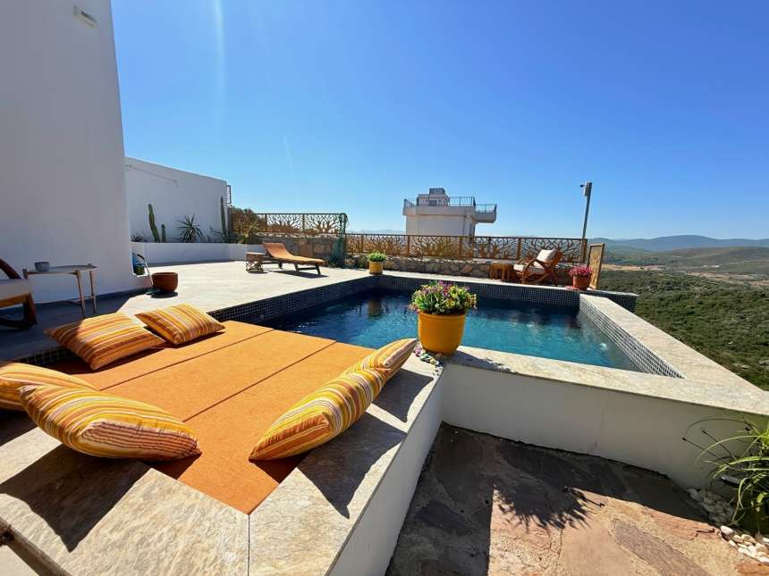 Nature View Bodrum Villa With A Private Pool For Sale In Bogazici - Pool and sun terraces