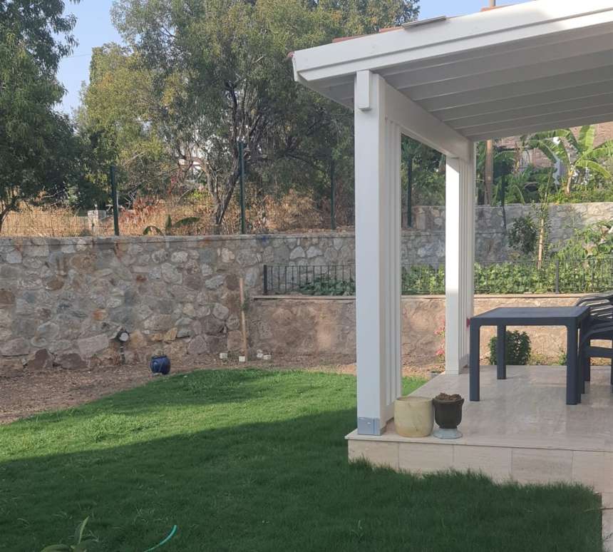 Detached Bodrum Villa For Sale Near Central Gumusluk - Private garden and terrace