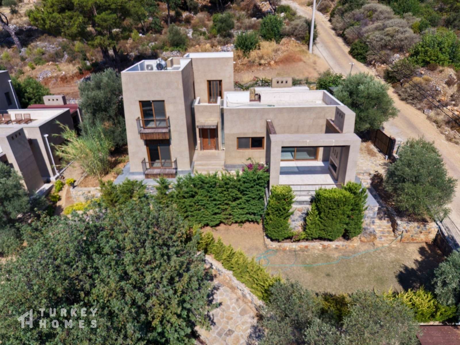 Brand New Detached Luxury Villa In Bodrum For Sale - Modern villa surrounded by nature