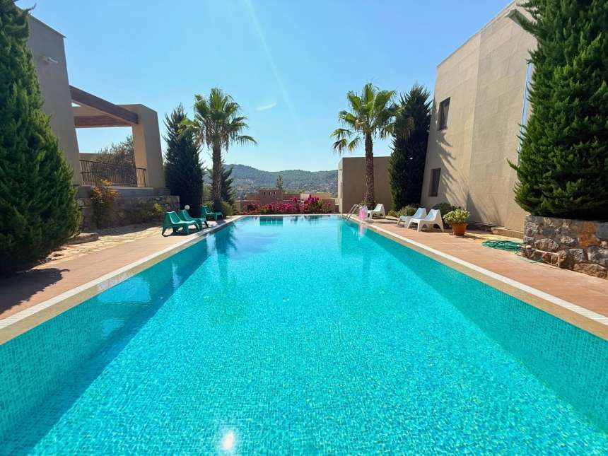 Brand New Detached Luxury Villa In Bodrum For Sale - Large communal swimming pool