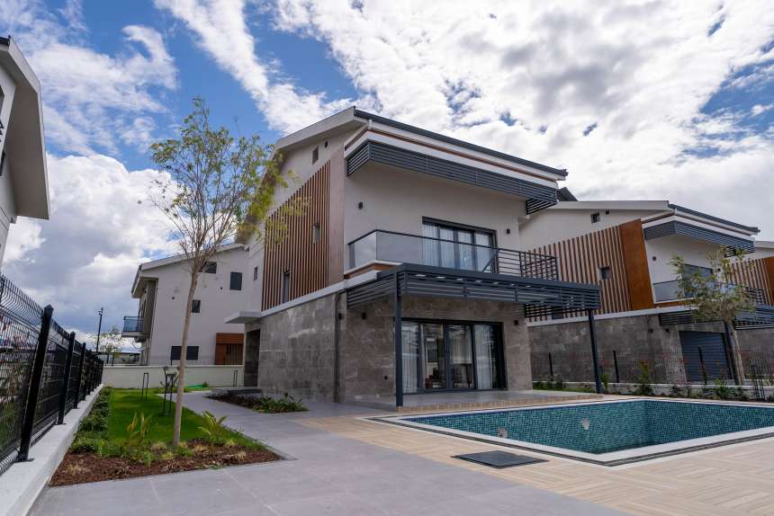 Brand New Fethiye Villas For Sale - Three-storey homes with private pools