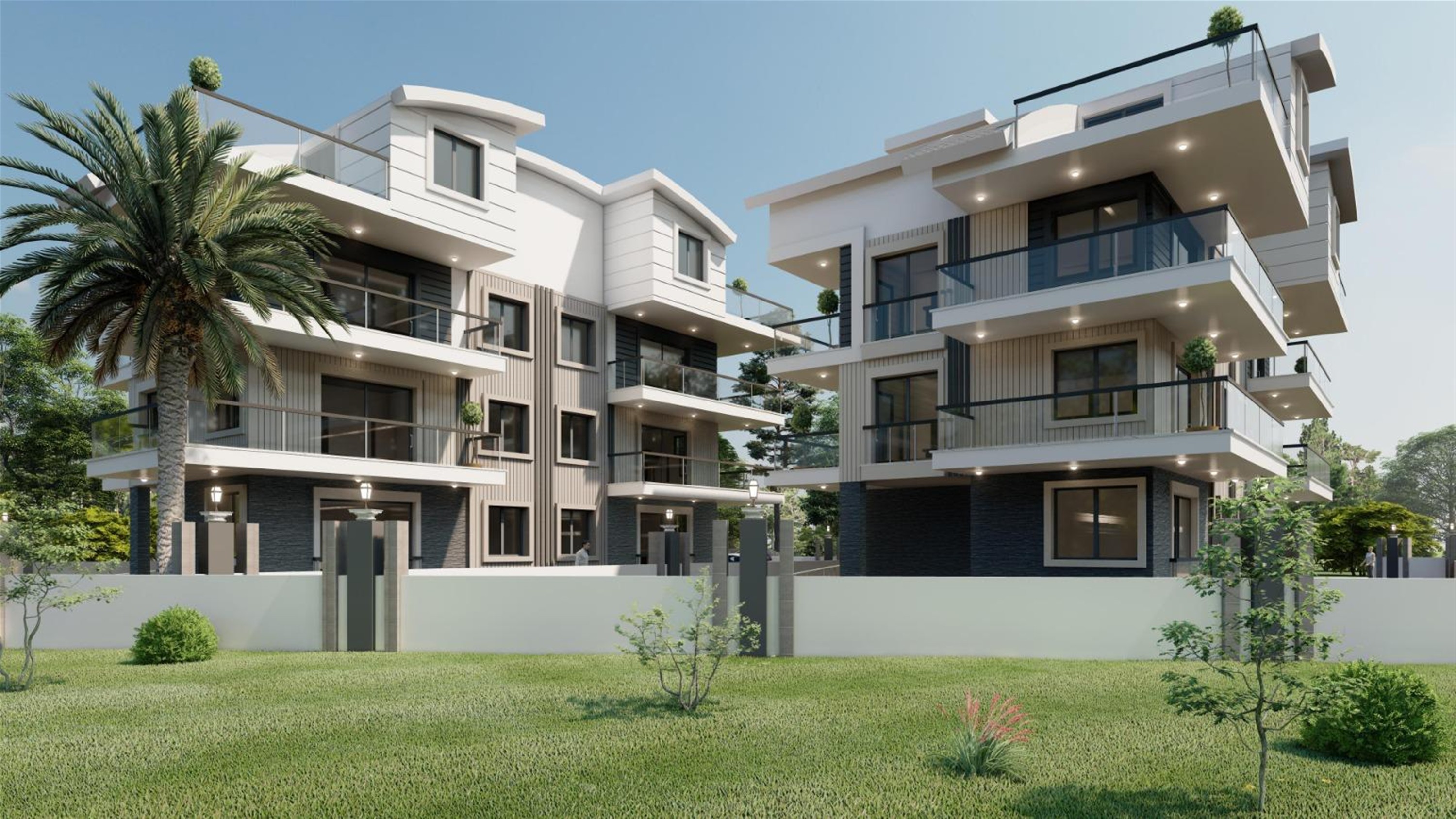 Brand New Antalya Property For Sale Near Golf Courses - Two-Storey Apartment In Kadriye, Belek