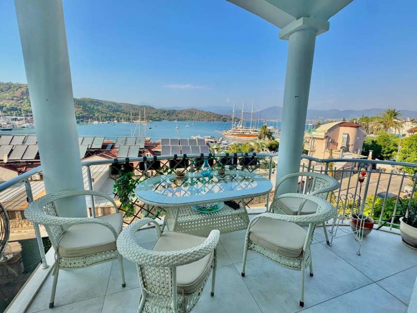 Desirable Sea-View Property For Sale In Fethiye - Stunning sea views from the balcony