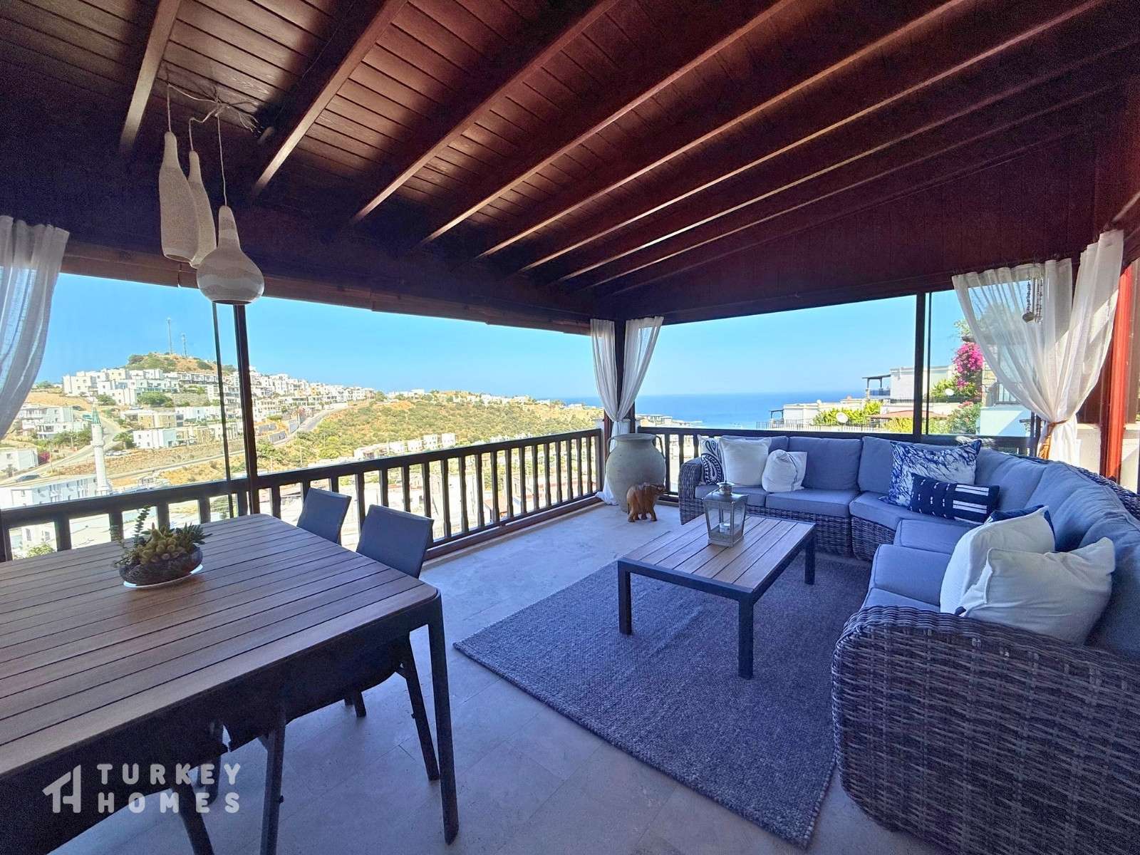 Key-Ready Sea View Bodrum Apartment For Sale In Gumusluk - Fantastic sea view property