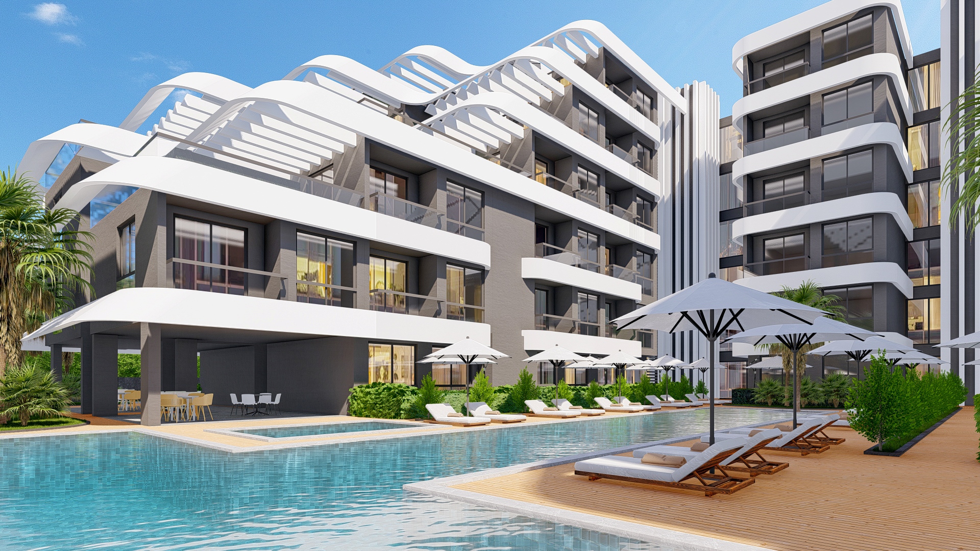 Off-Plan Antalya Apartments In Altintas For Sale - Antalya Investment Apartments With On-Site Spa Facilities