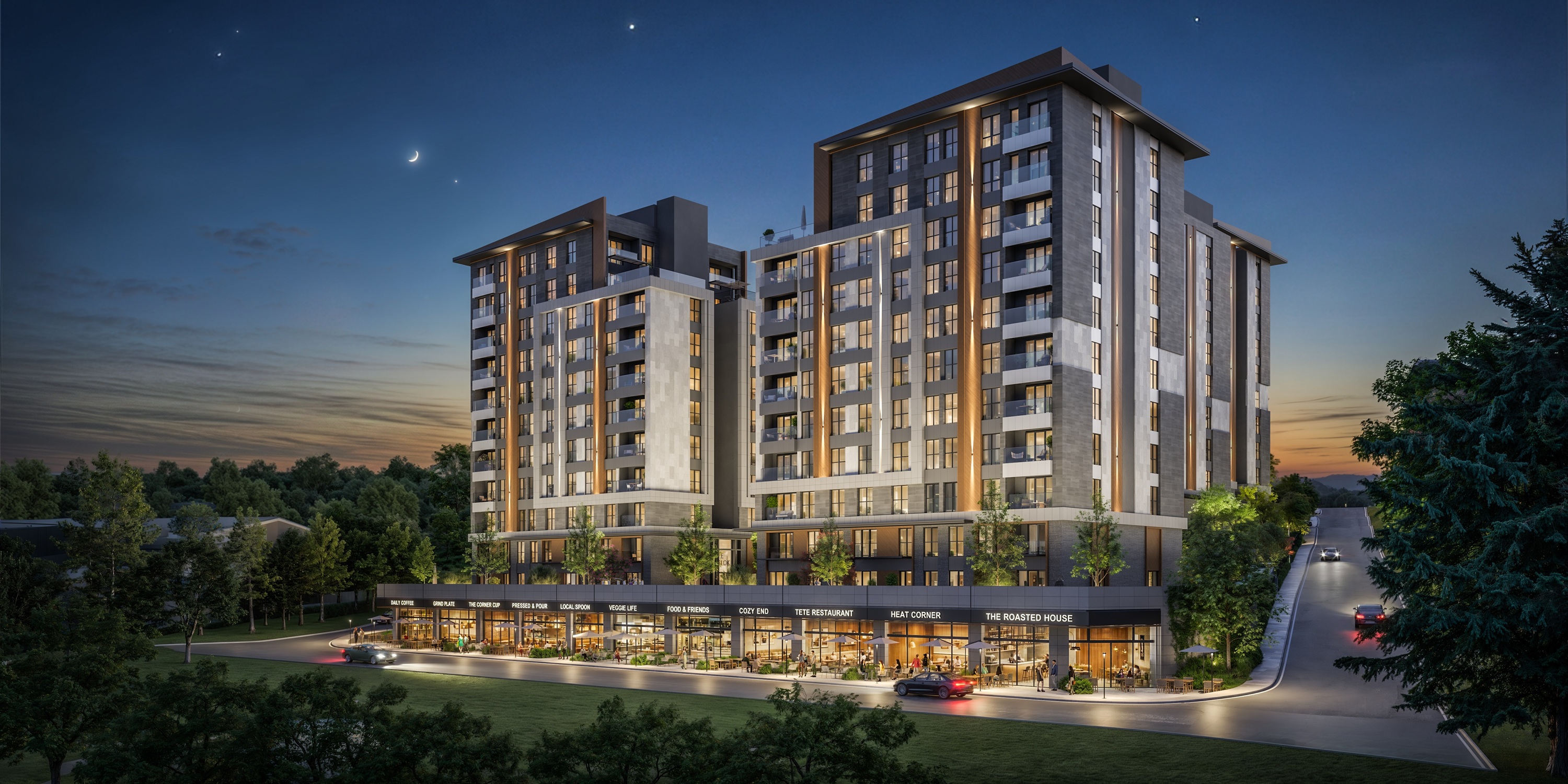 Impressive Apartments In Istanbul For Sale - Cafes and restaurants on-site