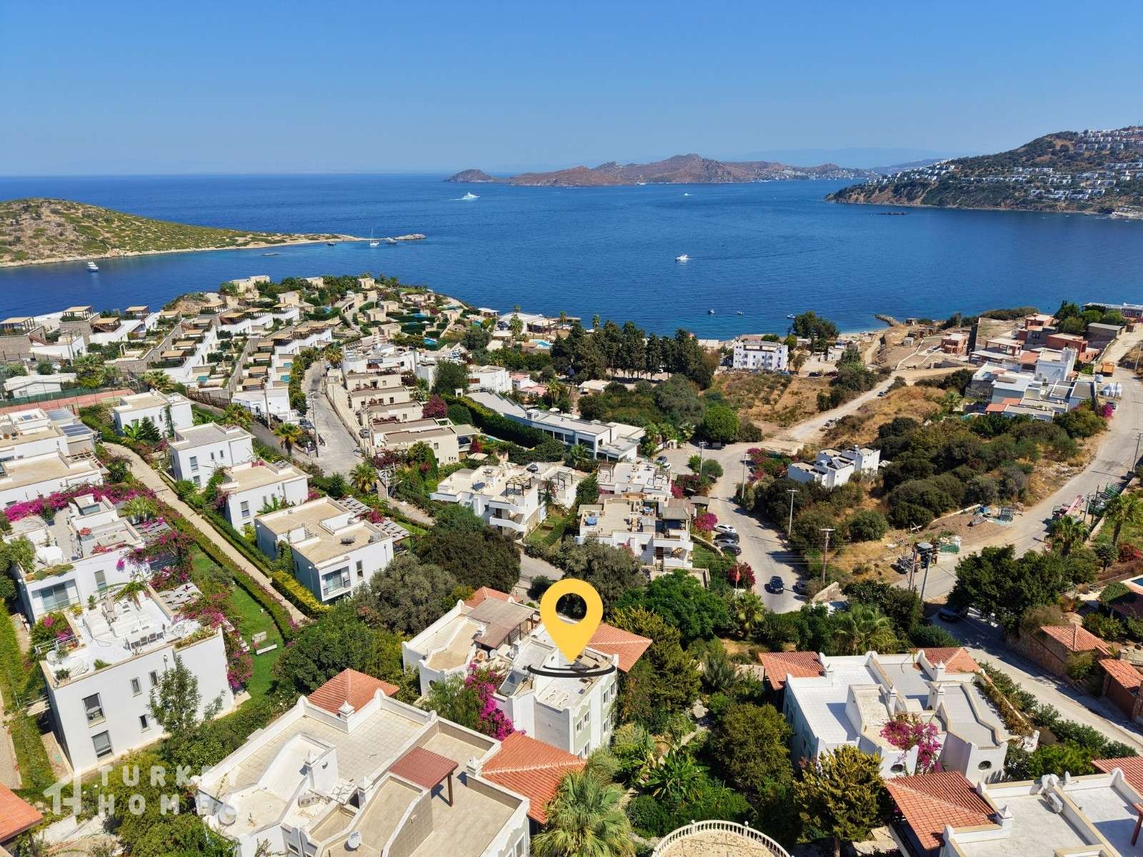 Beautiful Sea View Villa For Sale In Bodrum, Gumusluk - Stunning location with sea views