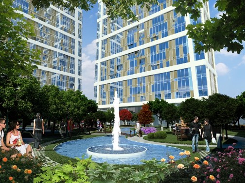 Modern Luxury Apartments For Sale In Esenyurt, Istanbul - Key Ready - Complex view