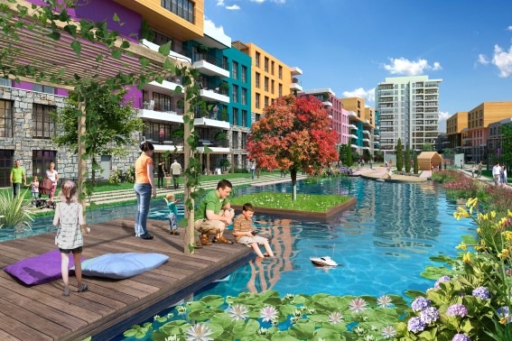 Luxury Off Plan Country Style Apartments For Sale In Istanbul - Complex image