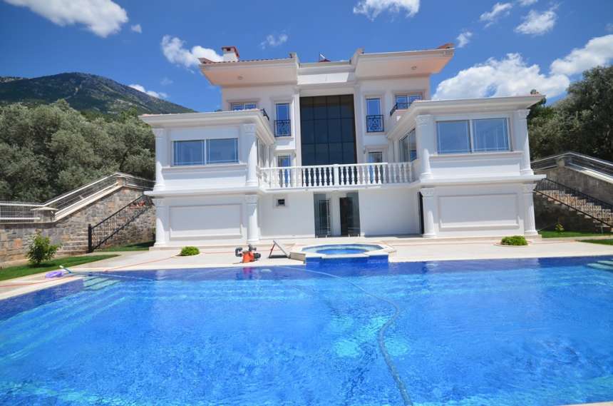 Ovacik Villa Nearing Completion - Mountain backdrop