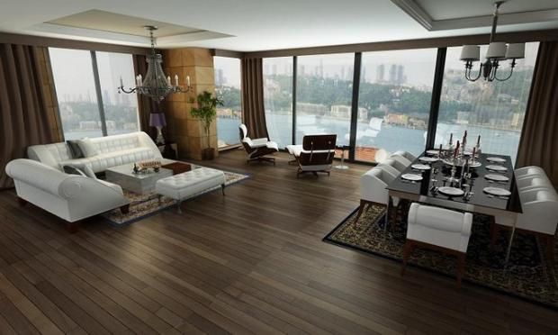 Bosphorus view apartment in Istanbul - Sea view lounge