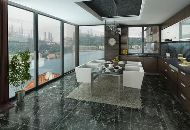 Bosphorus view apartment in Istanbul - Luxury bright interior